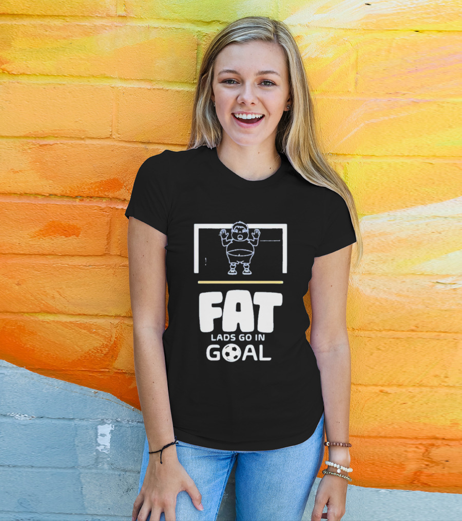 Fat Lads Go In Goal FLGIG Football T-Shirt