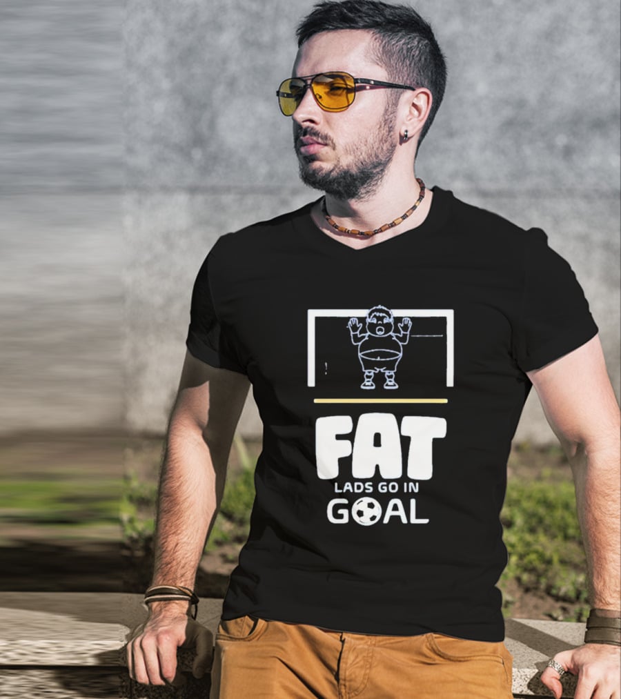 Fat Lads Go In Goal FLGIG Football T-Shirt