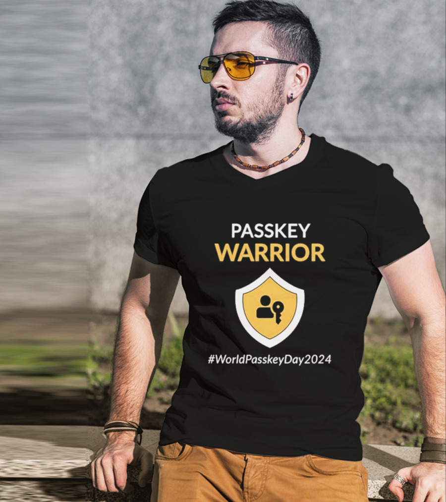 Passkey Warrior Fido Alliance World Passkey Day T-Shirt