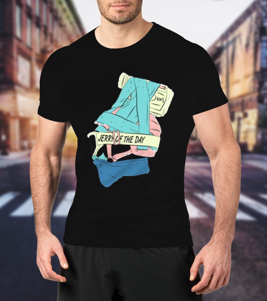 Jerry Of The Day VHS Straps Multicolor Gear T-Shirt