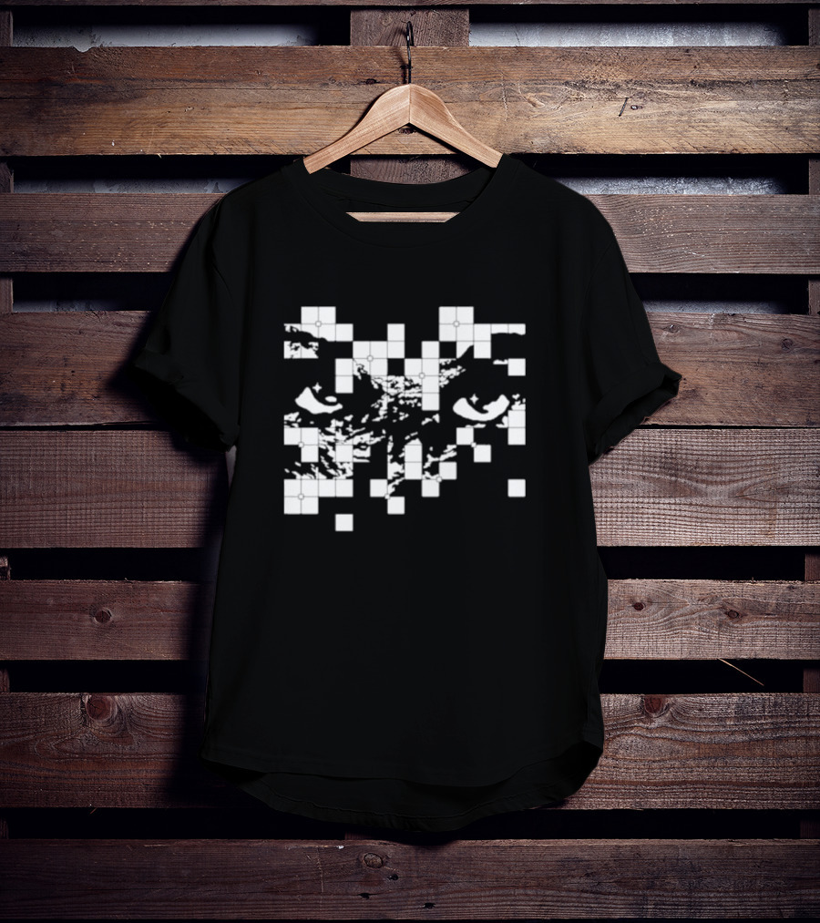G Jones Paths Eyes Pixelated T-Shirt