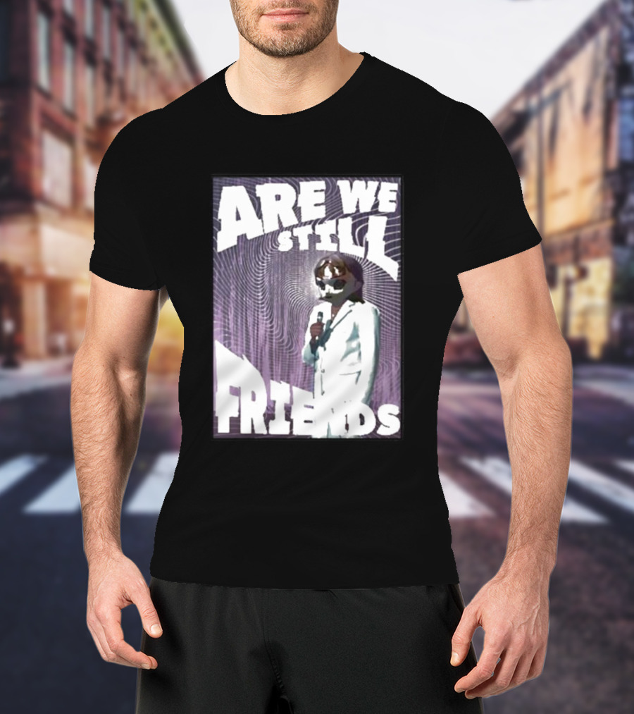 Are We Still Friends Retro Microphone T-Shirt