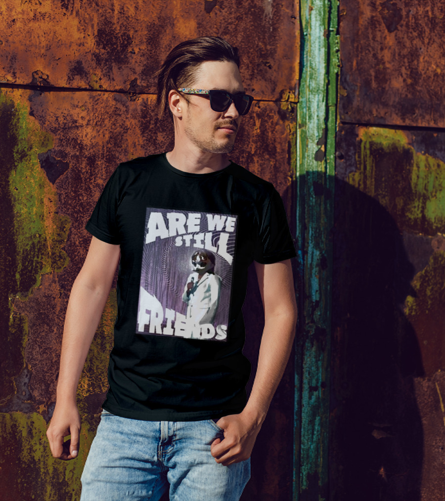 Are We Still Friends Retro Microphone T-Shirt