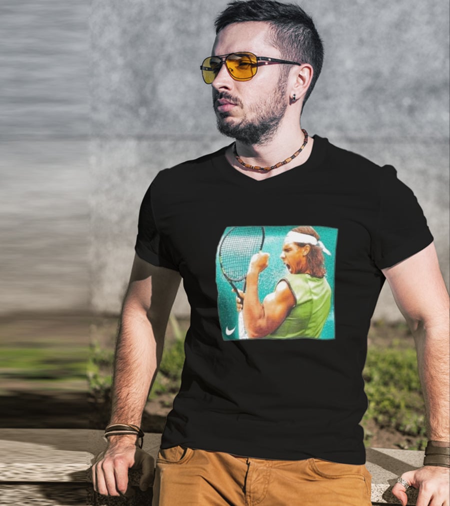 Rafael Nadal Iconic Tennis Celebration Roland Garros T-Shirt