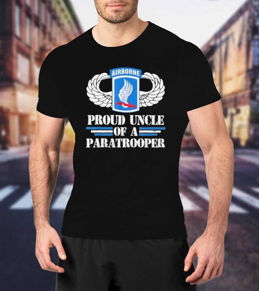 Airborne Wings Proud Uncle Of A Paratrooper T-Shirt