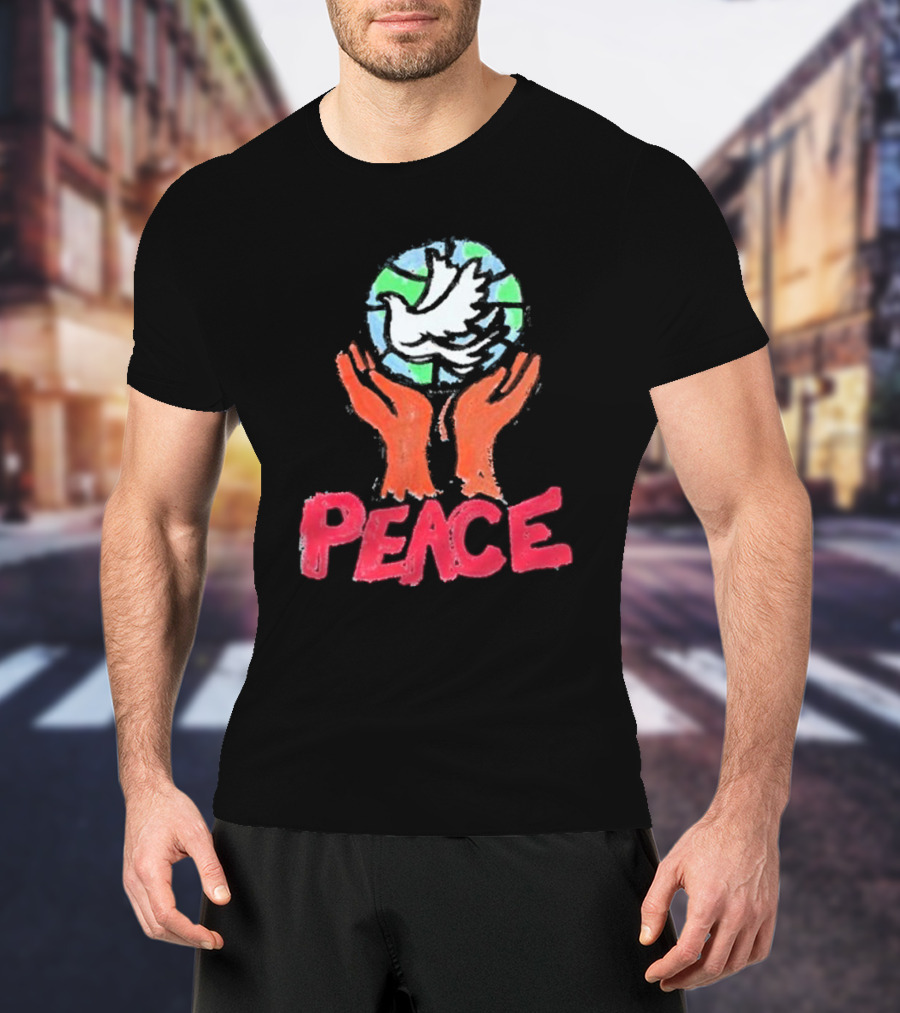 Anthony Edwards Foot Locker Just Don World Peace Dove Hands Peace T-Shirt