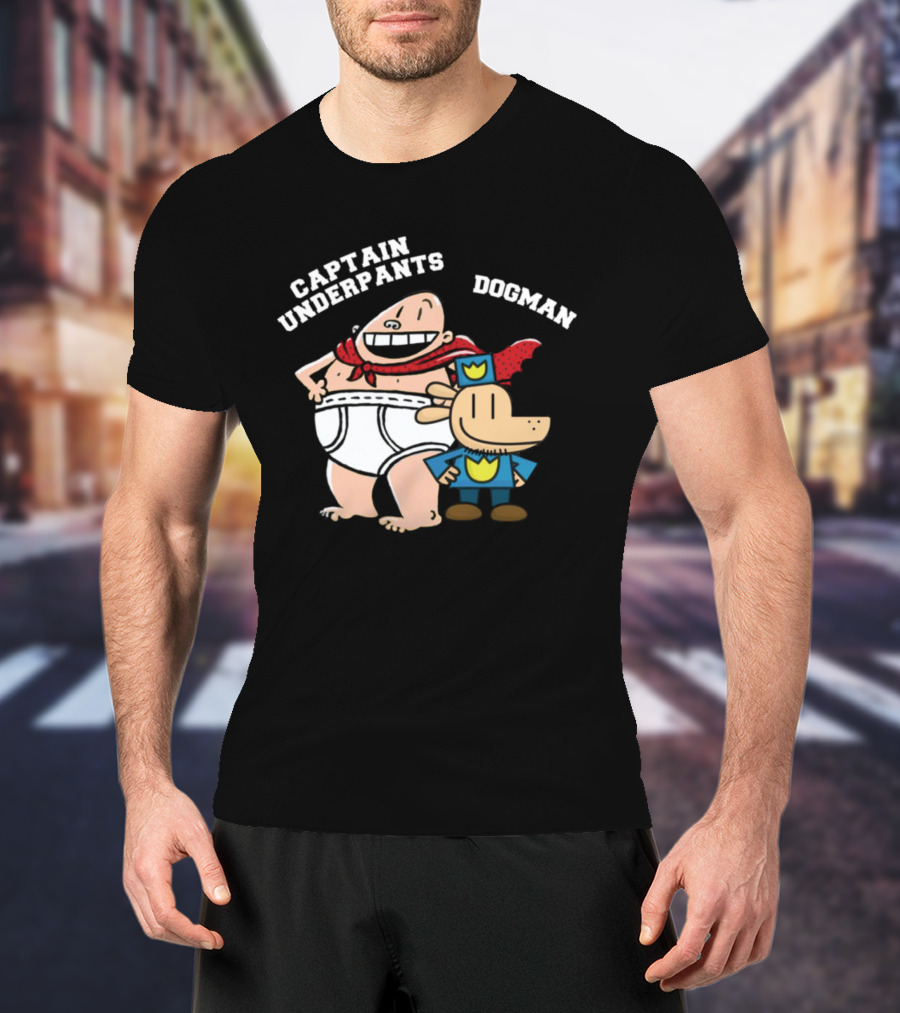Captain Underpants And Dogman Fun Characters Duo T-Shirt
