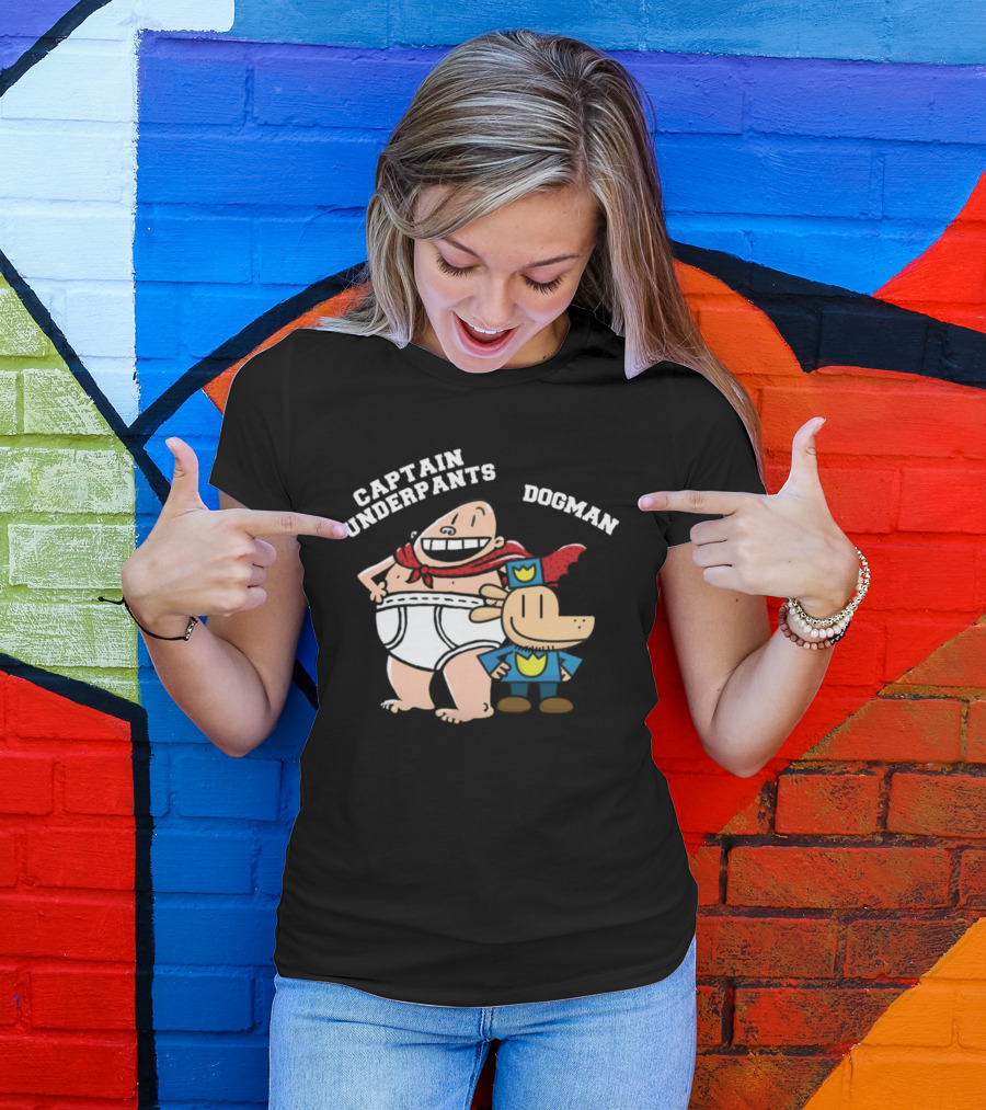 Captain Underpants And Dogman Fun Characters Duo T-Shirt