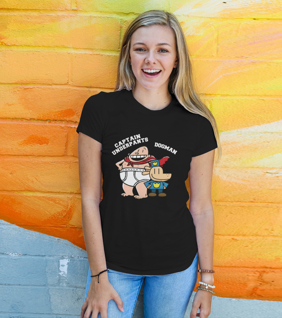 Captain Underpants And Dogman Fun Characters Duo T-Shirt