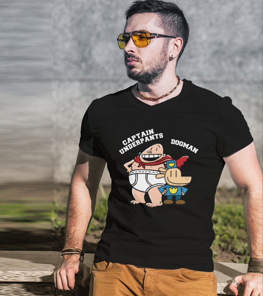 Captain Underpants And Dogman Fun Characters Duo T-Shirt
