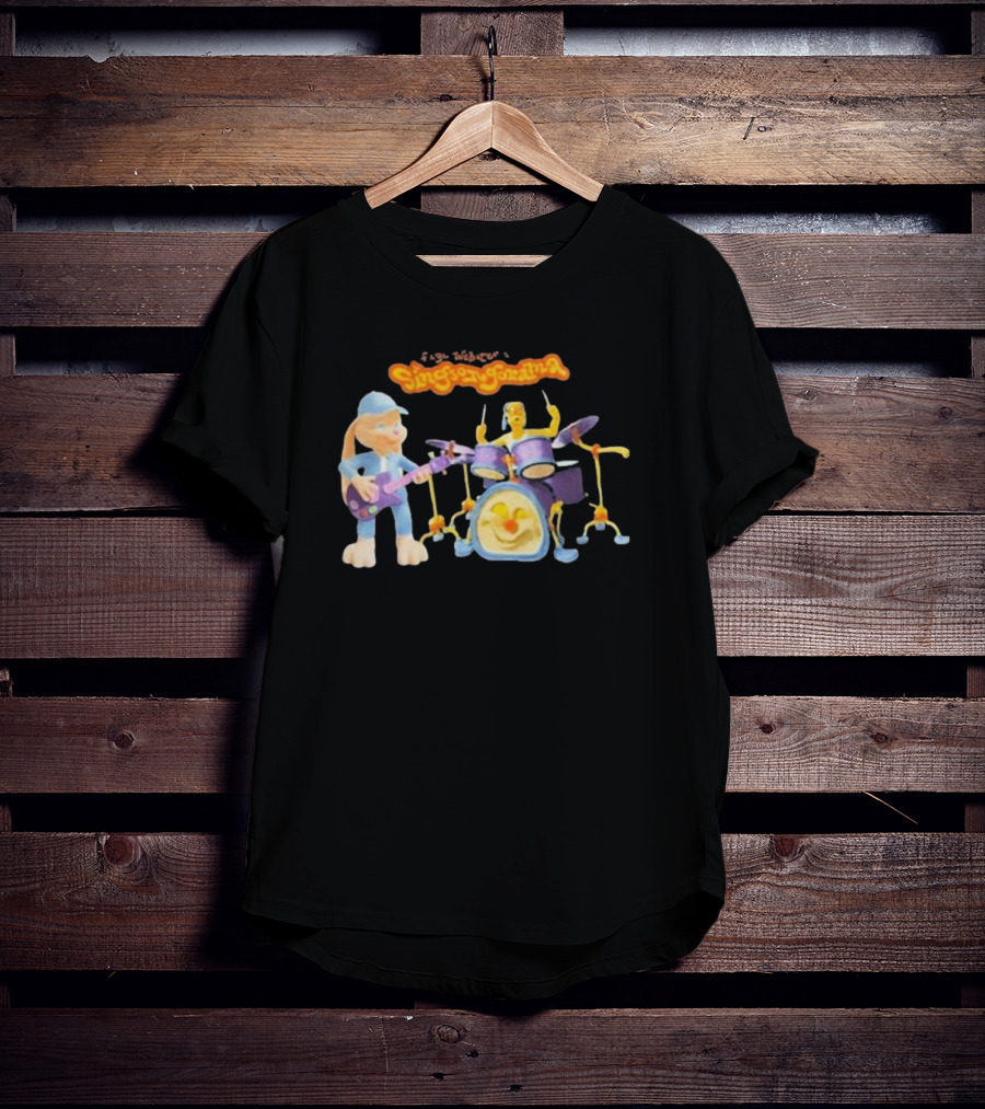 Faye Webster Singsongorama Cartoon Band Performance With Guitar And Drums T-Shirt