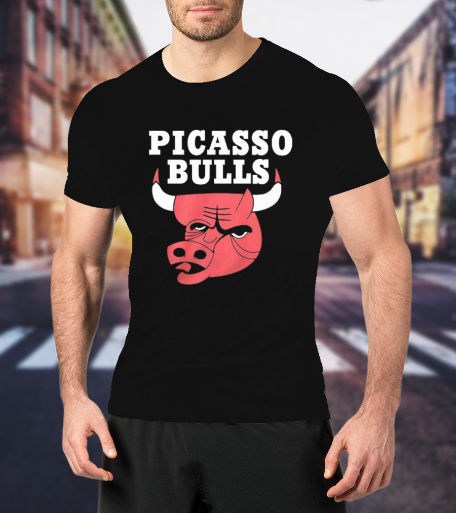 PICASSO BULLS Red Bull Head T-Shirt