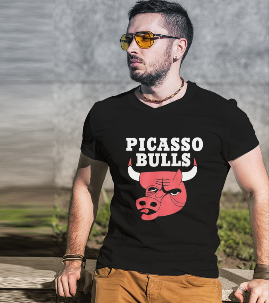 PICASSO BULLS Red Bull Head T-Shirt