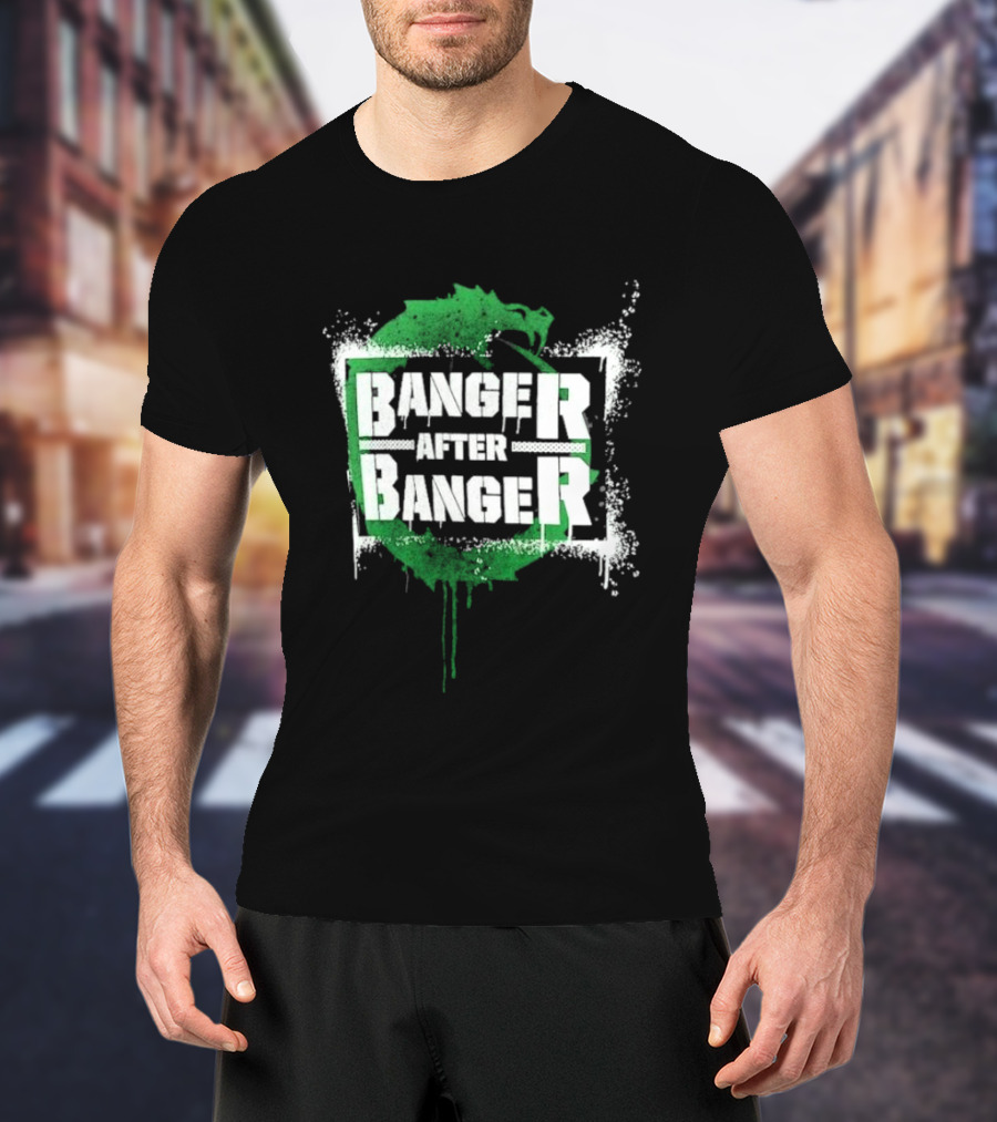 Sheamus Banger After Banger Dragon Green Paint Splatter T-Shirt