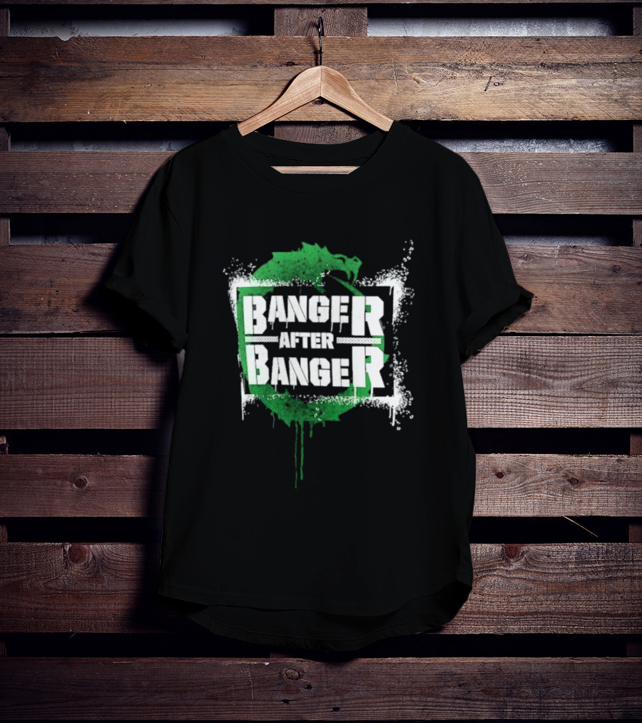 Sheamus Banger After Banger Dragon Green Paint Splatter T-Shirt