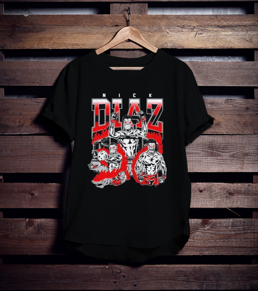 Nick Diaz Skull Fighters MMA Concept T-Shirt