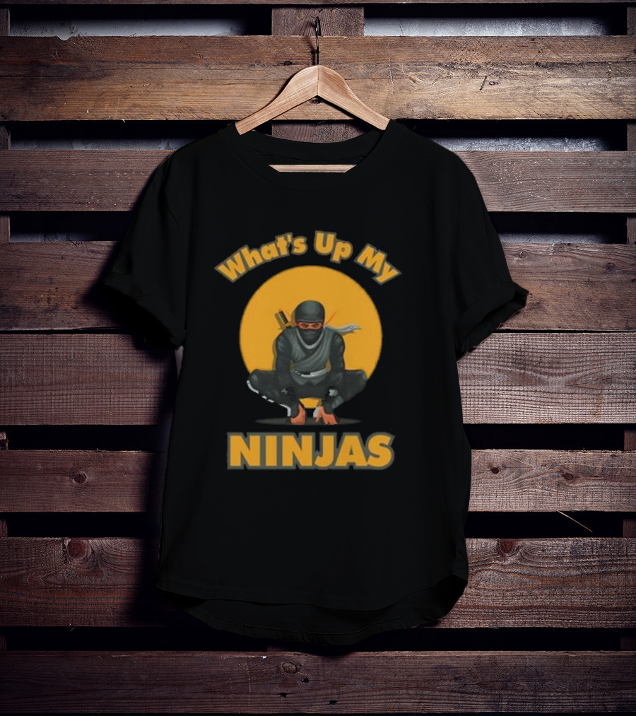 What's Up My Ninjas Stealthy Warrior Pose T-Shirt