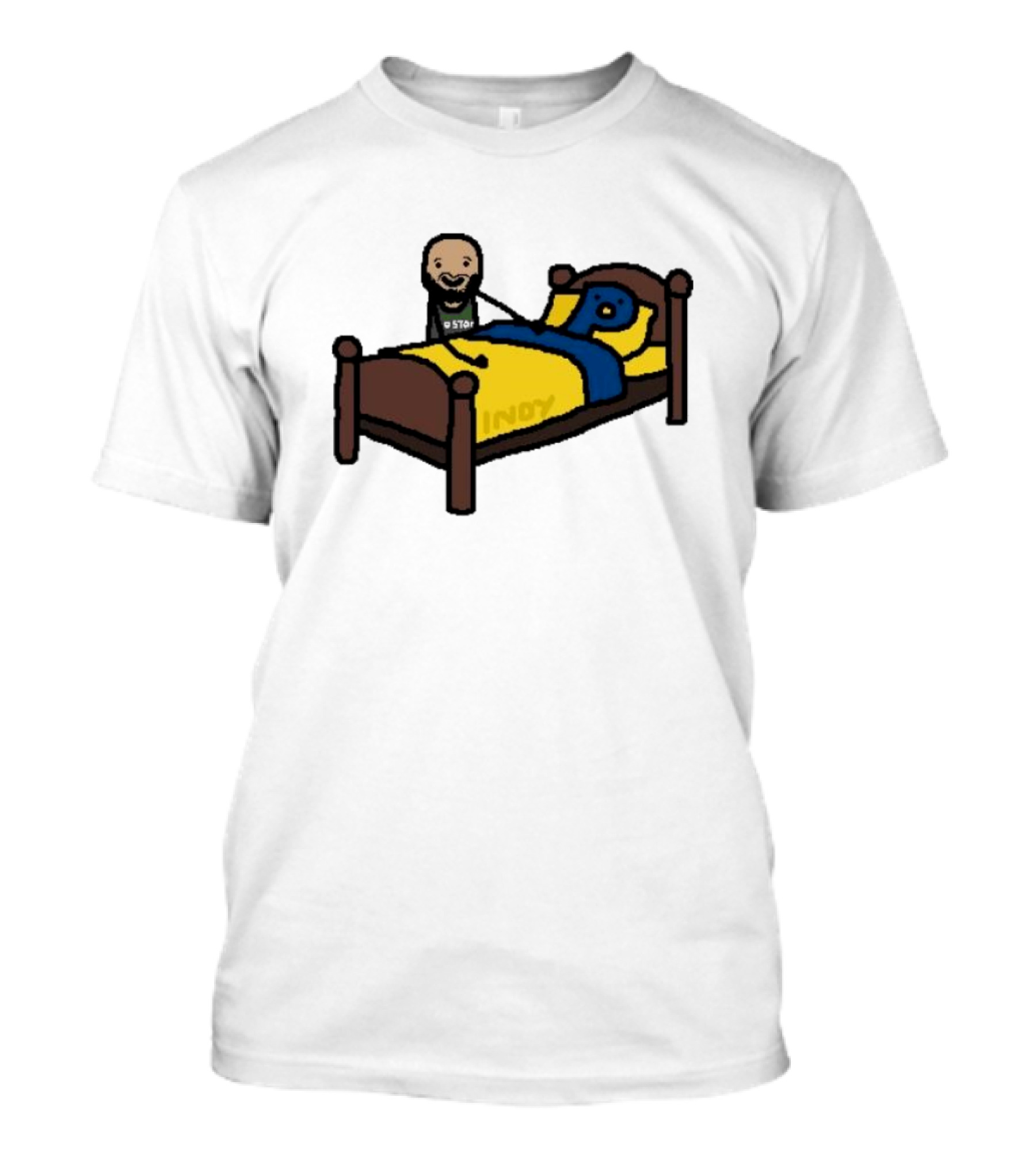 Derrick Night Night NBA Paint Sleepy Bedtime Cartoon T-Shirt