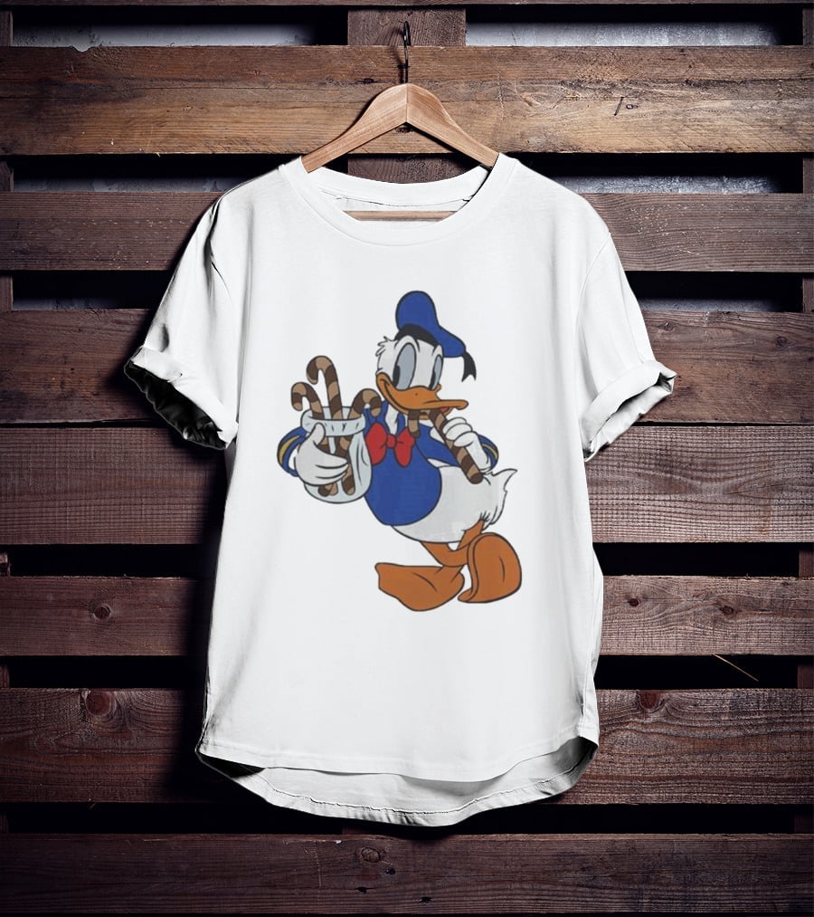 Donald Duck Festive Candy Canes T-Shirt