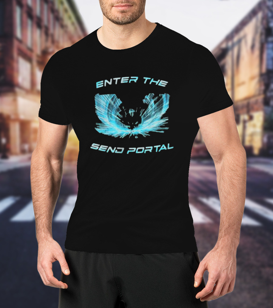 Enter The Send Portal Wings Burst T-Shirt