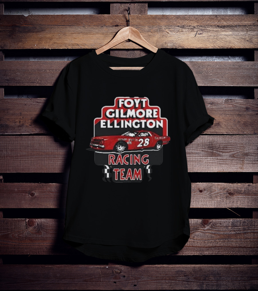 Foyt Gilmore Ellington Racing Team Car 28 Retro Motorsport T-Shirt