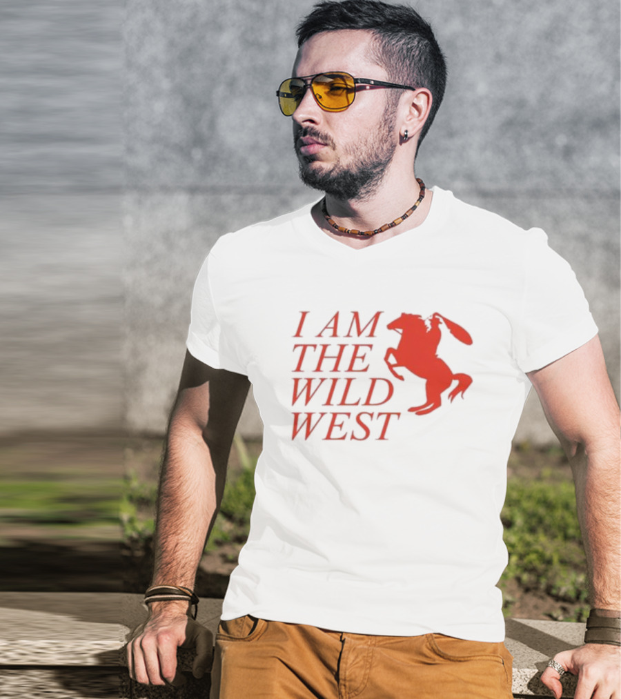 I Am The Wild West Horse And Rider Red T-Shirt