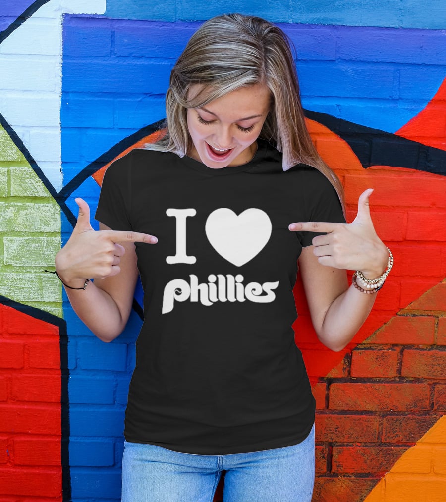 I Heart Phillies Fan Night Team Spirit T-Shirt