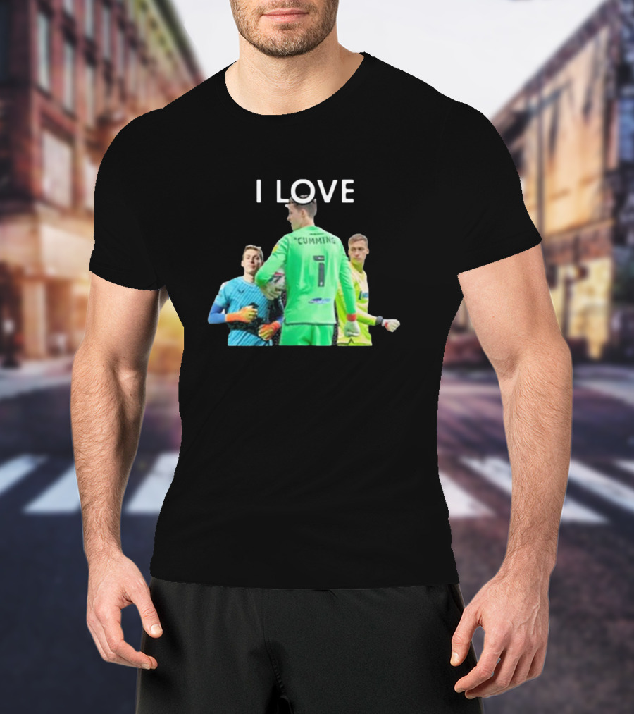 I Love Cumming Soccer Goalkeeper Trio T-Shirt