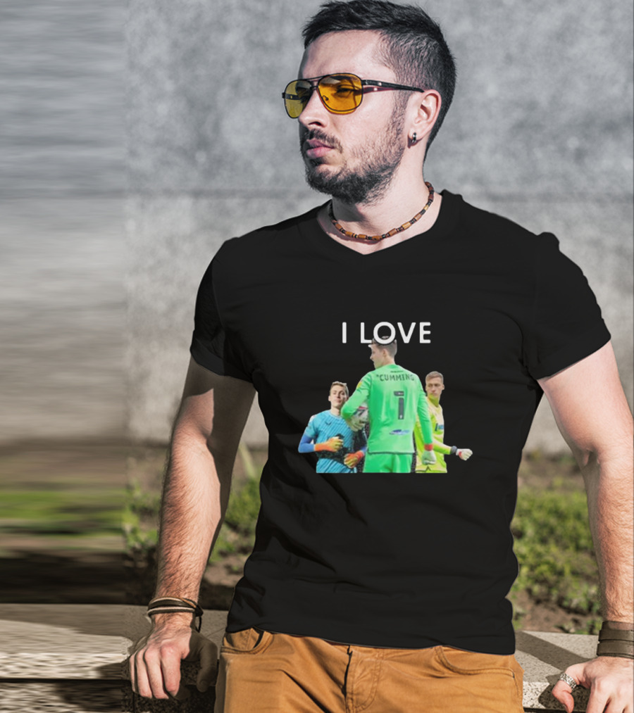 I Love Cumming Soccer Goalkeeper Trio T-Shirt