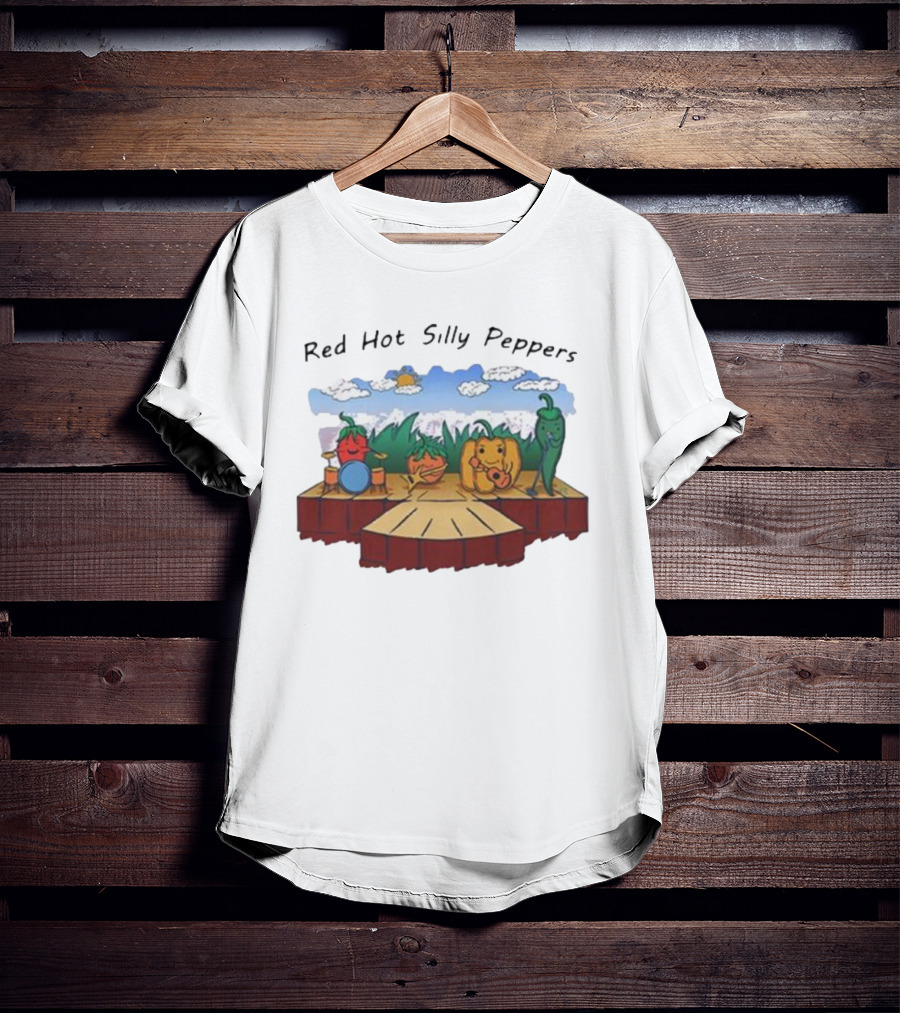 Red Hot Silly Peppers Vegetable Band Performance On Stage T-Shirt