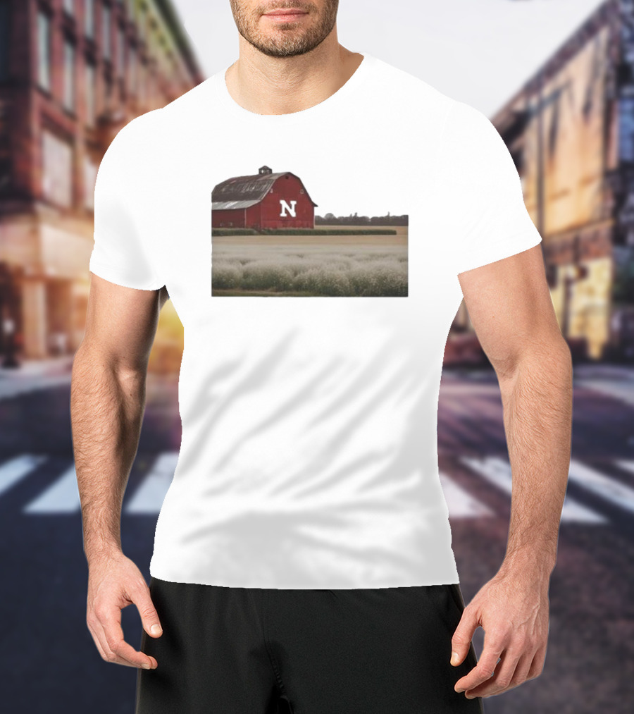 Husker Barn Nebraska Red Barn N T-Shirt