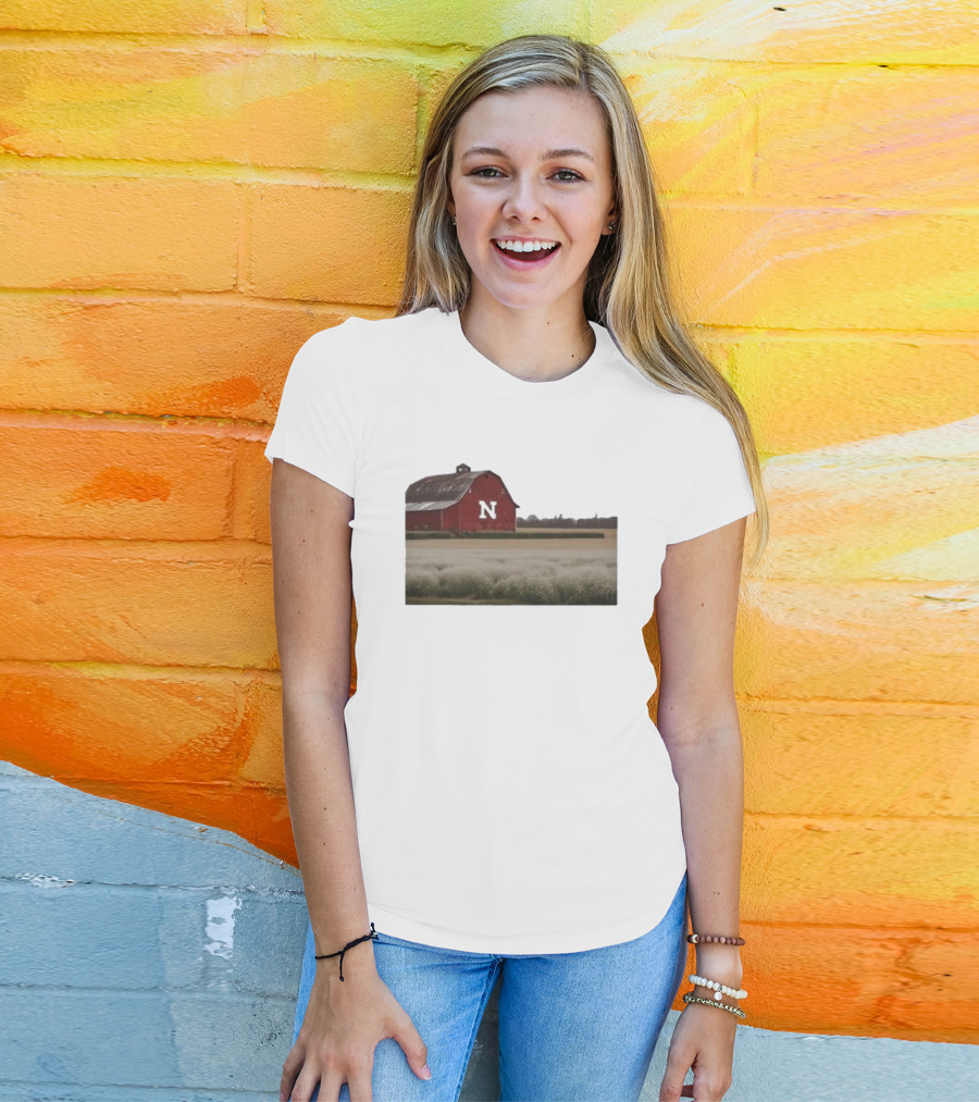 Husker Barn Nebraska Red Barn N T-Shirt