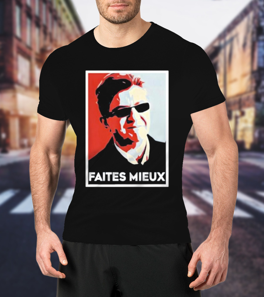 Faites Mieux Red And Black Pop T-Shirt