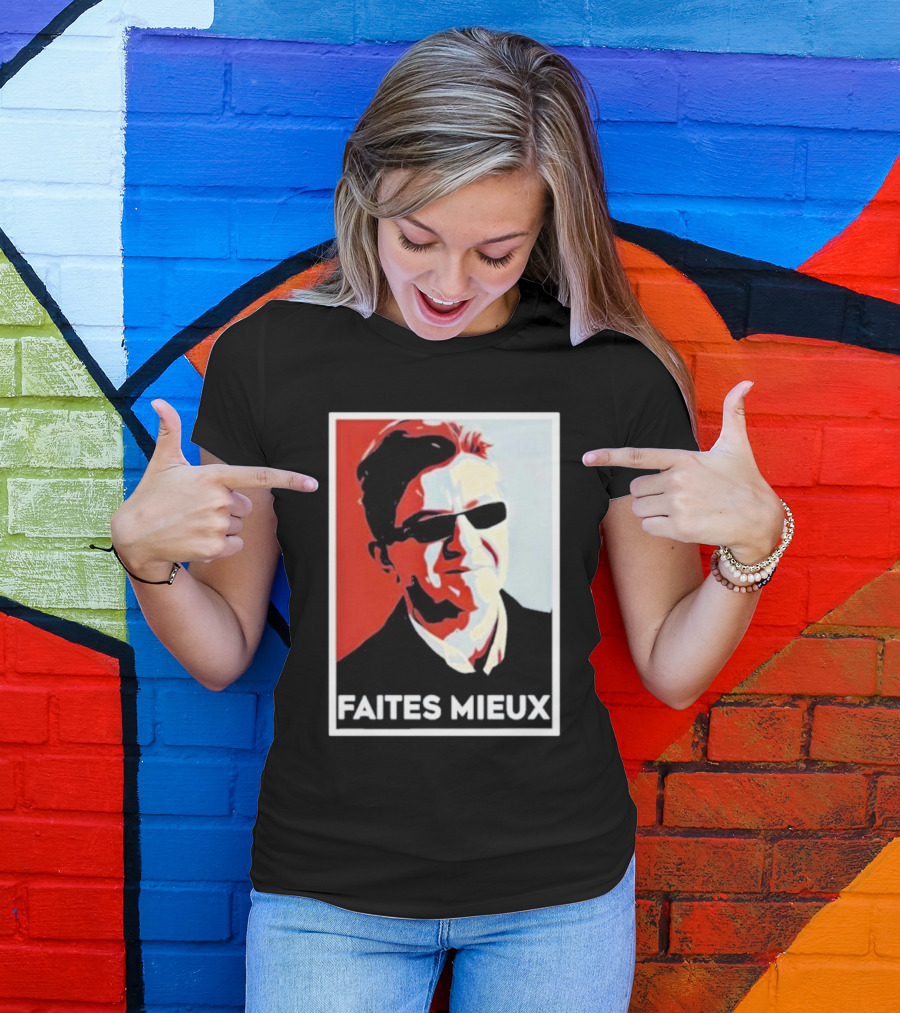 Faites Mieux Red And Black Pop T-Shirt
