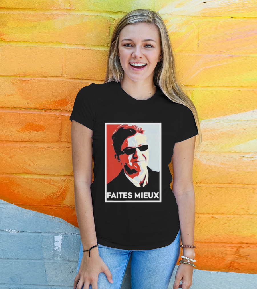 Faites Mieux Red And Black Pop T-Shirt