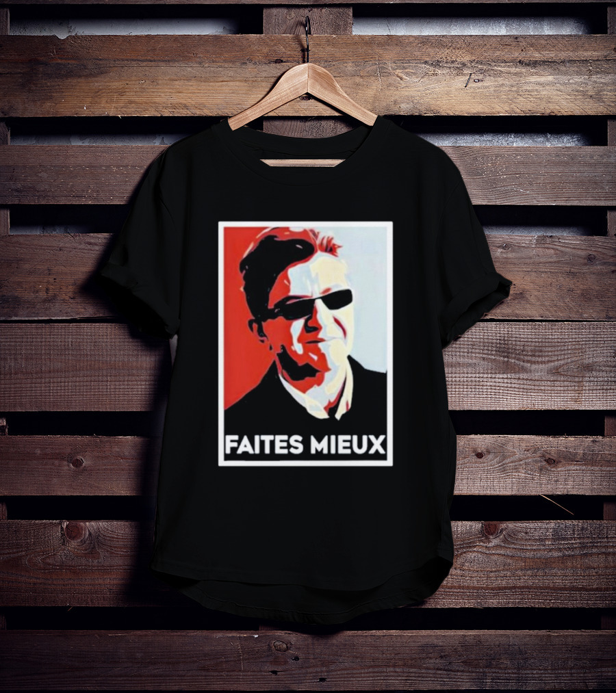 Faites Mieux Red And Black Pop T-Shirt