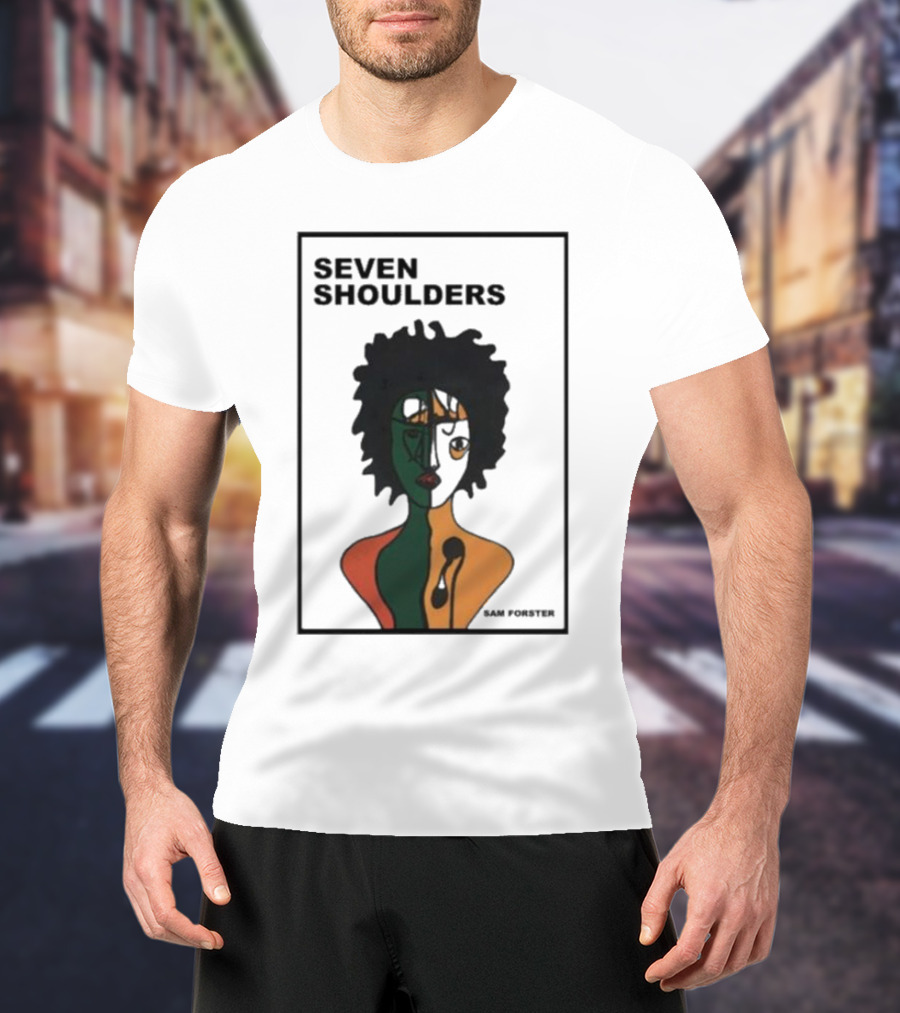 Seven Shoulders Sam Forster Afrocentric Abstract T-Shirt