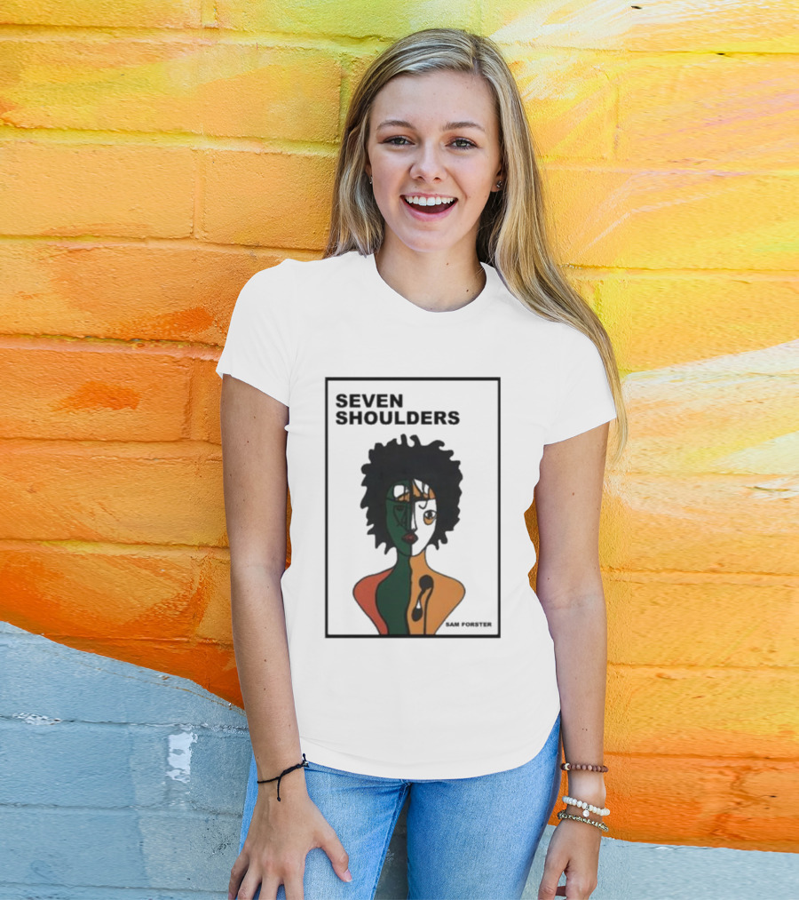 Seven Shoulders Sam Forster Afrocentric Abstract T-Shirt
