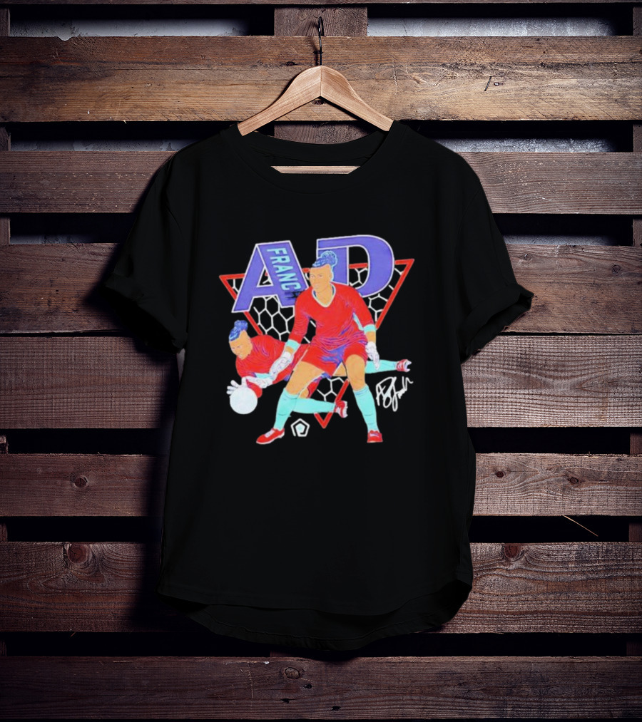 AD Franch Goalkeeper Caricature Signature Soccer T-Shirt