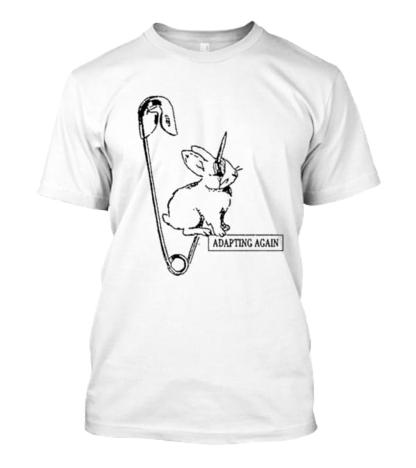 Adapting Again Bunny Safety Pin Unicorn T-Shirt