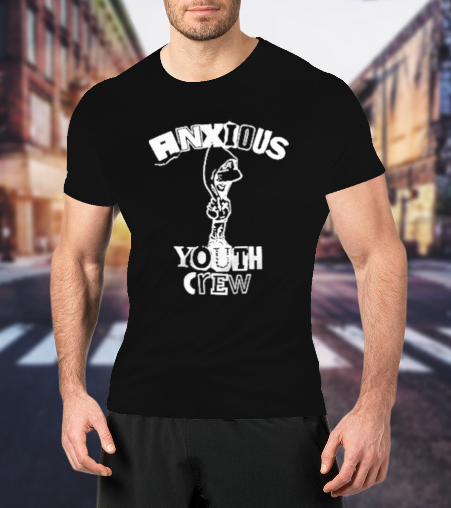 Anxious Youth Crew Hoodie Skateboarder T-Shirt