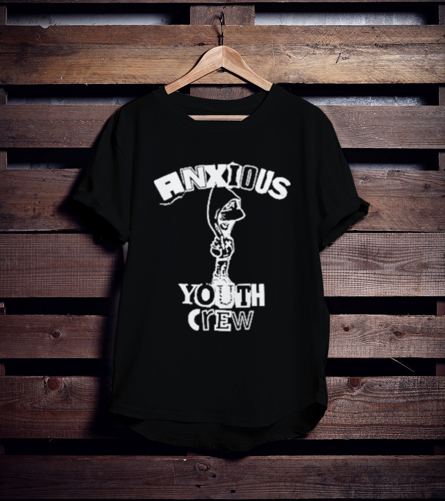 Anxious Youth Crew Hoodie Skateboarder T-Shirt