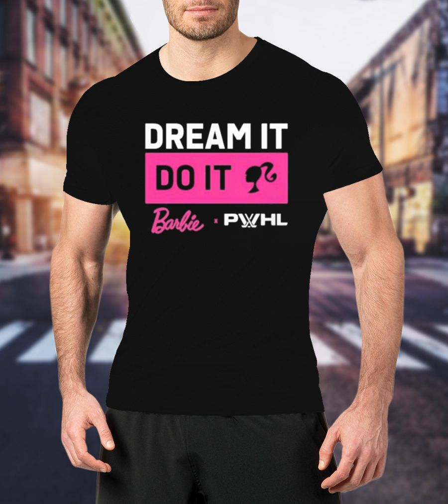 Barbie Dream It Do It X PWHL Collaboration T-Shirt