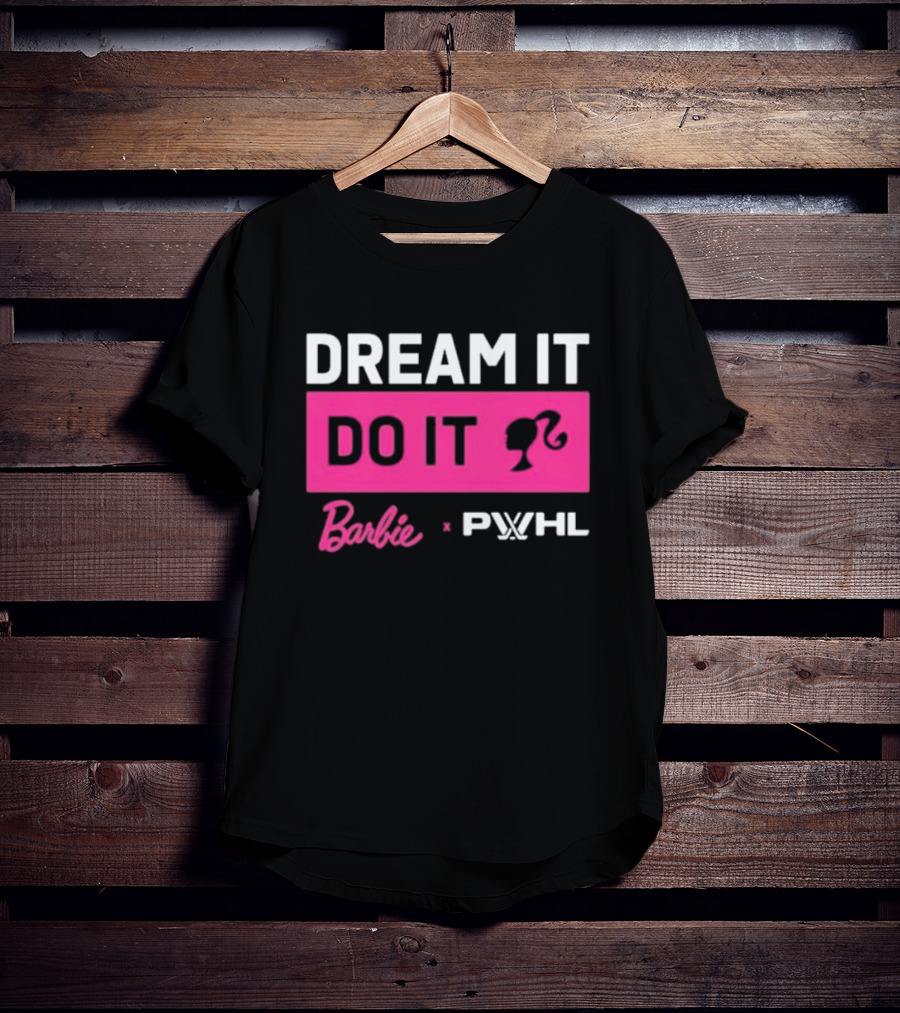 Barbie Dream It Do It X PWHL Collaboration T-Shirt