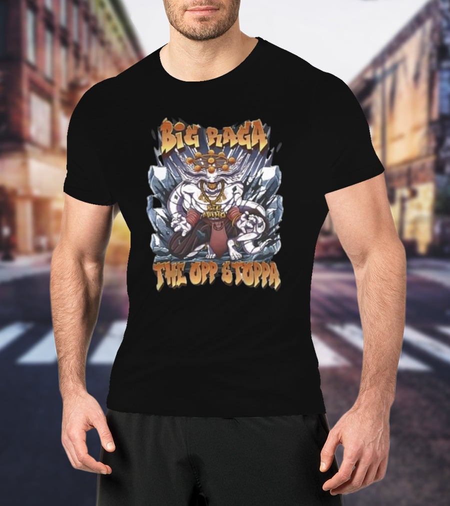 Big Raga The Opp Stoppa Warrior Character T-Shirt