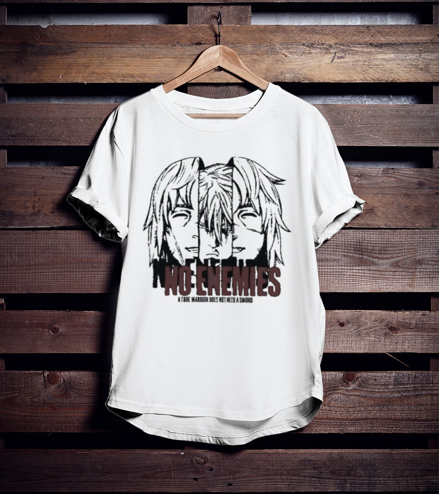 No Enemies A True Warrior Does Not Need A Sword Soul King Manga Faces T-Shirt