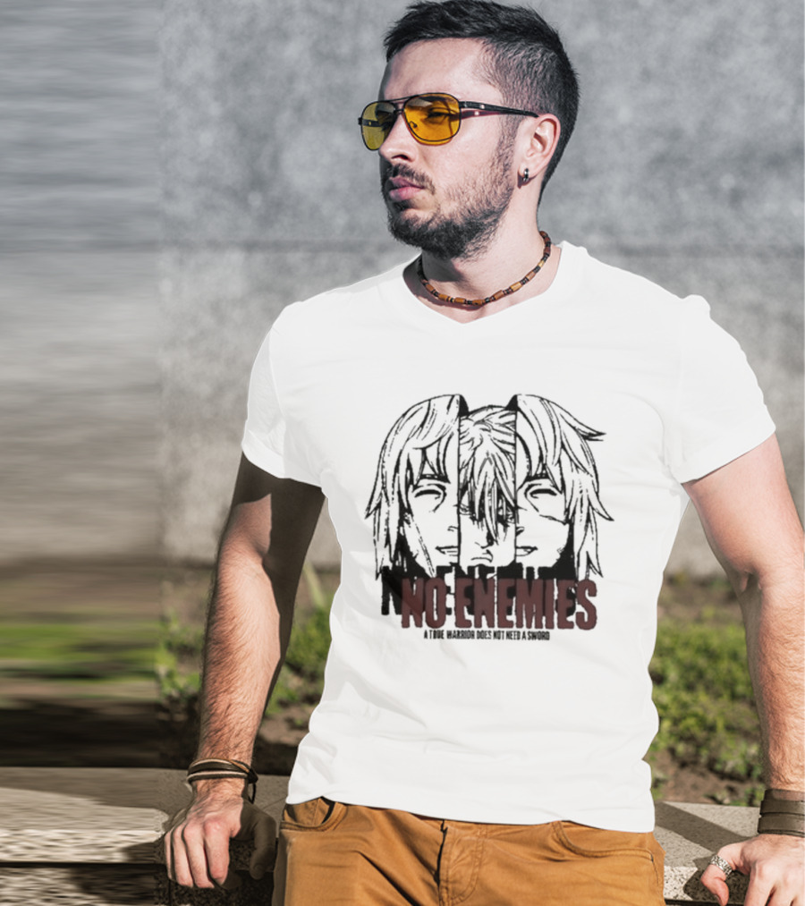 No Enemies A True Warrior Does Not Need A Sword Soul King Manga Faces T-Shirt