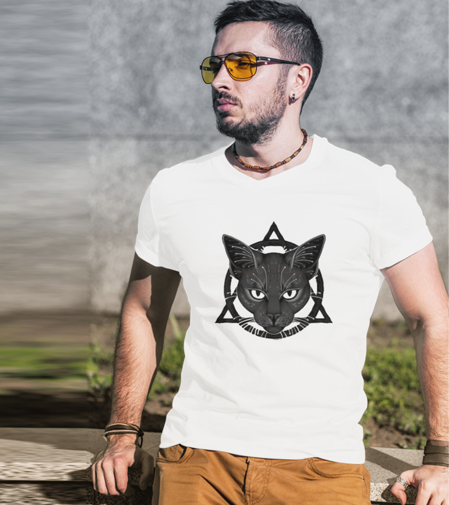 Therian Theta Delta Feline Symbol With Cat T-Shirt