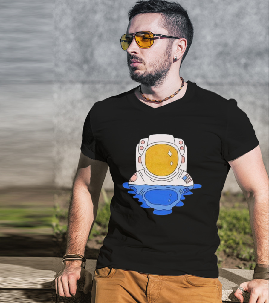 SciShow Buoyancy Lab Astronaut Floating In Water T-Shirt