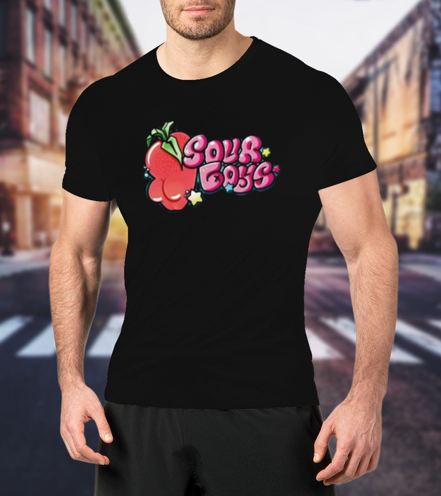 Sourboys Squishy Strawberry Stars T-Shirt